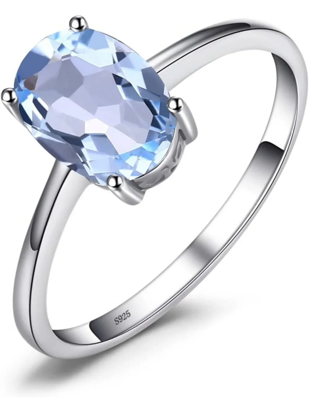Natural Gemstone Birthstone Rings for Women - Garnet, Amethyst, Citrine, Topaz